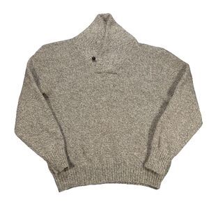 Vintage LL Bean Shawl Collar Sweater Mens Size XL Pullover Wool Made In USA 80s